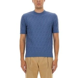 Fendi Ff Cotton Knit T-Shirt - NWT